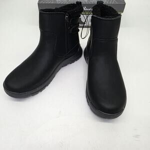 Eddie Bauer Ladies Warm Lined Cushioned Footbed Siren Black Winter Boot Size 8